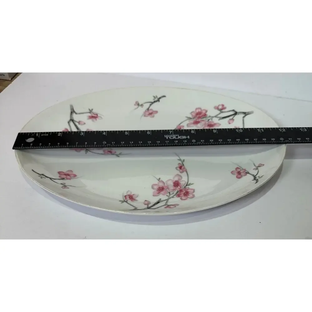 International China Cherry Blossom 8 piece set 6 dinner plates 2 serving pieces